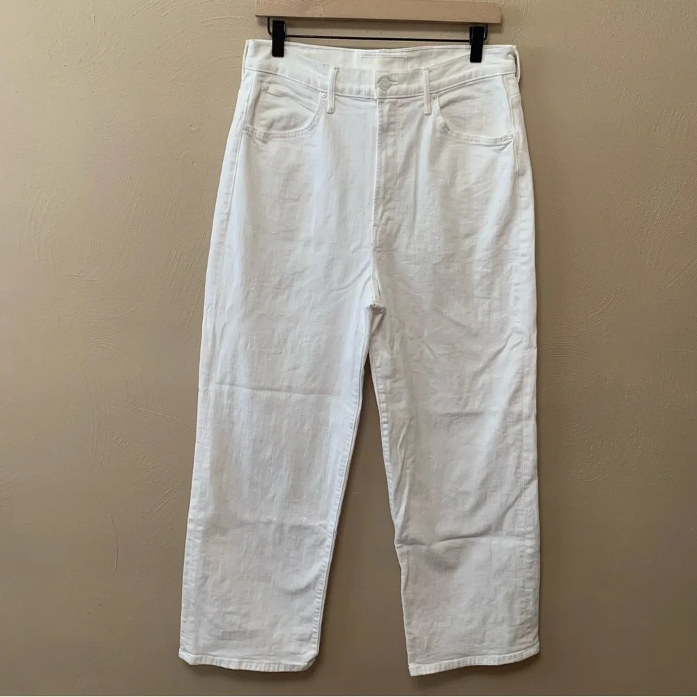 Mother Superior High Waisted Tunnel Vision Ankle Totally Innocent White Size 29